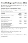 Preisliste Bogensport